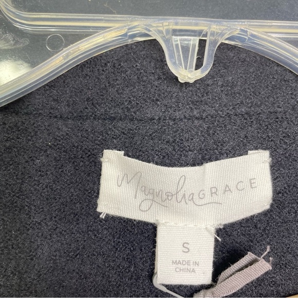 Stitch Fix l Magnolia Grace Black Wool Trench Coat, Small - Picture 5 of 7